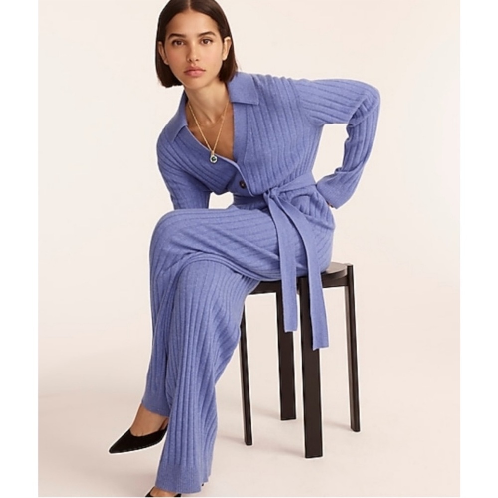 J.Crew Cashmere tie-waist jumpsuit